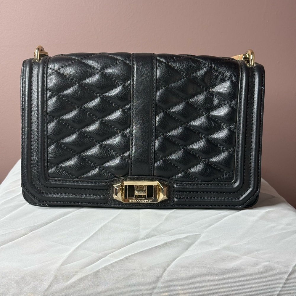 Rebecca Minkoff Love Medium Quilted Leather Crossbody Purse